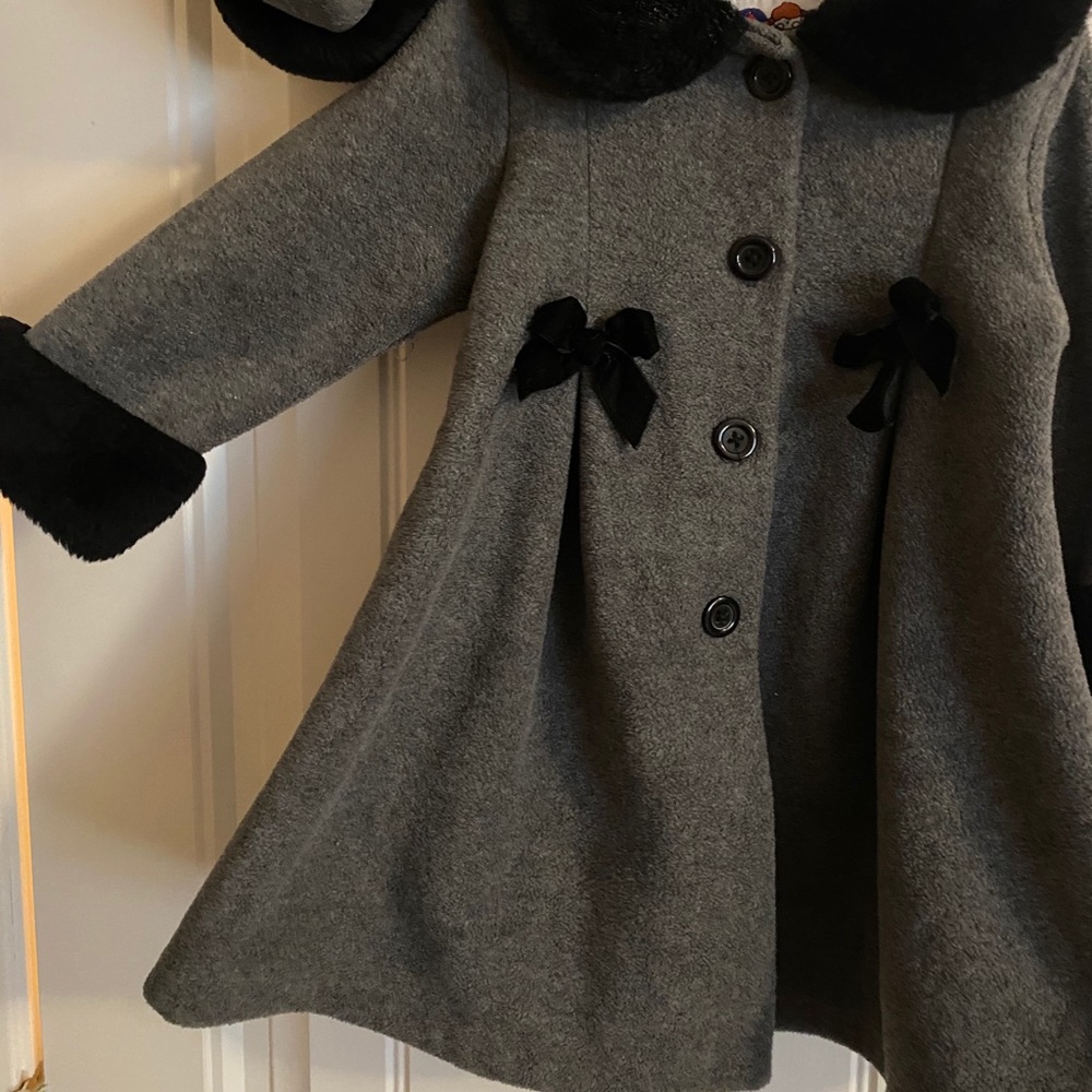Little girls Peacoat Set INCLUDES HAT